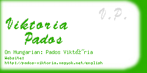 viktoria pados business card